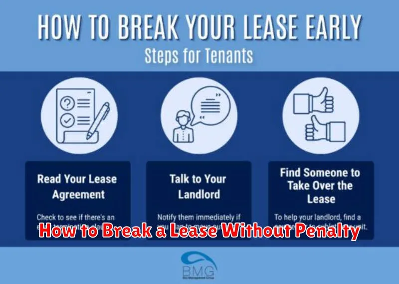 How to Break a Lease Without Penalty