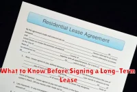 What to Know Before Signing a Long-Term Lease What to Know Before Signing a Long-Term Lease